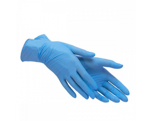 Перчатки нитриловые неопудренные голубой S (уп 100шт)  купить в Нижнем Новгороде в Упакофф