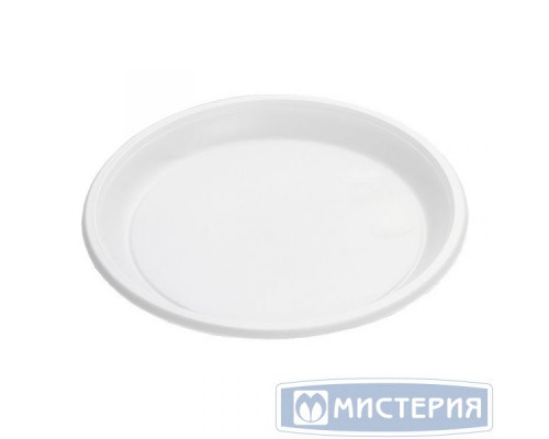 Тарелка пластиковая 205мм Мистерия белая 100шт (уп1200) купить в Нижнем Новгороде в Упакофф