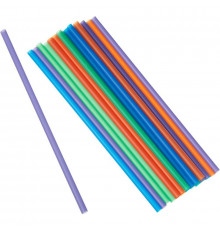 Трубочки для коктейля прямые цветные 250шт L-210мм d-5мм