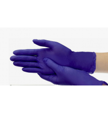 Перчатки нитриловые неопудренные фиолет M
